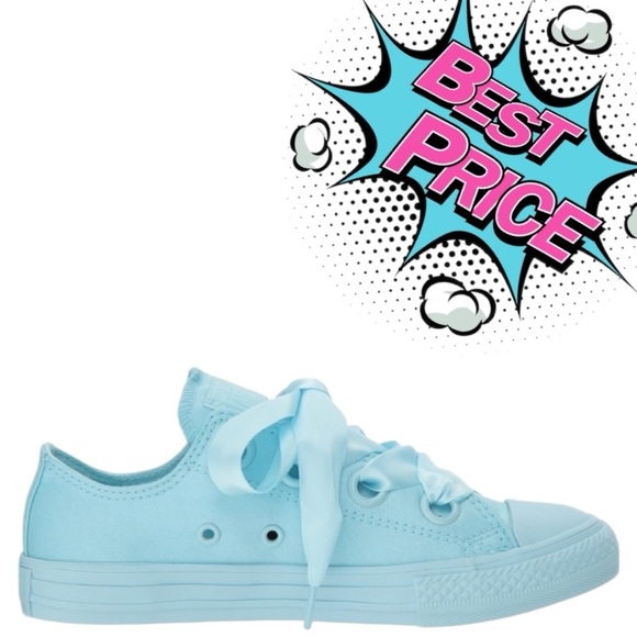 Chuck Taylor All Star Big Eyelets Ox Casual Sneakers | Cyan Tint | NEW IN BOX🩵 - Picture 1 of 13